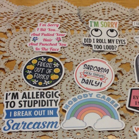 Sarcasm-themed stickers bundle - Picture 4 of 8